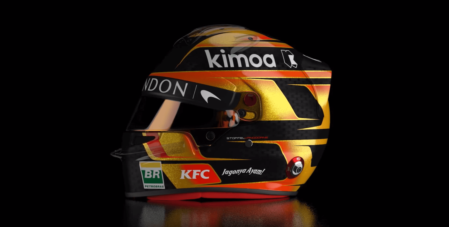 Photos : le casque 2017 de Vandoorne